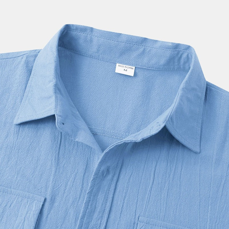 Linen Short-Sleeved Shirts Men's Shirts