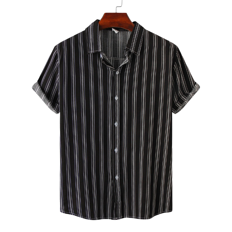 Semi-Formal Striped Short Sleeve Shirt