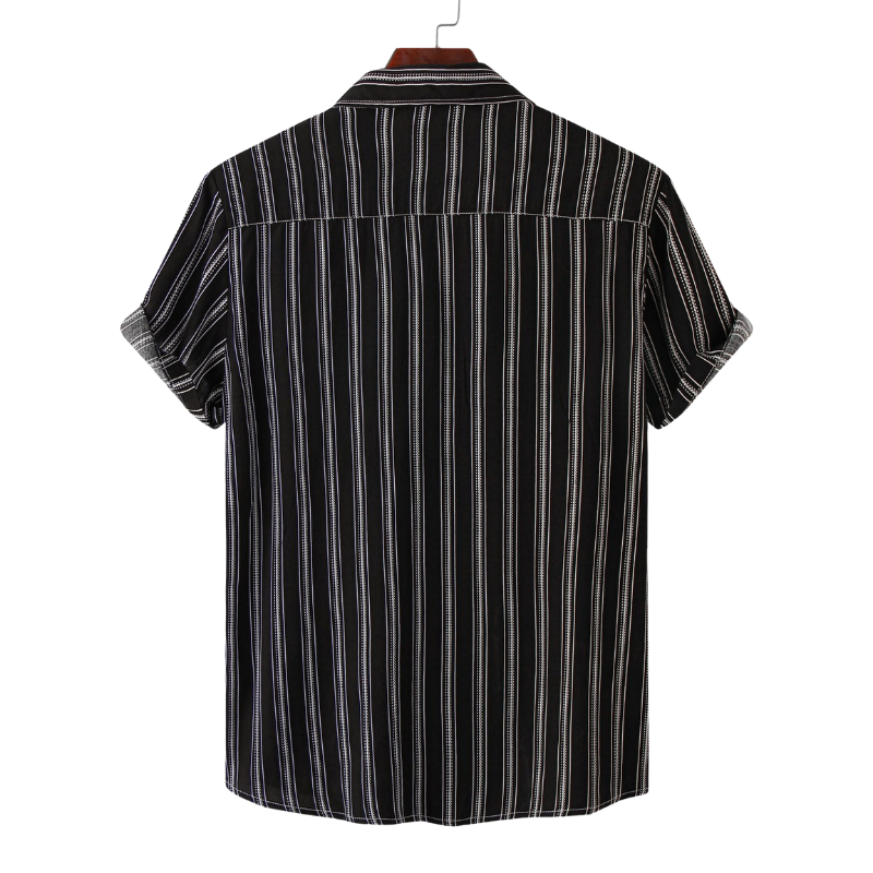 Semi-Formal Striped Short Sleeve Shirt