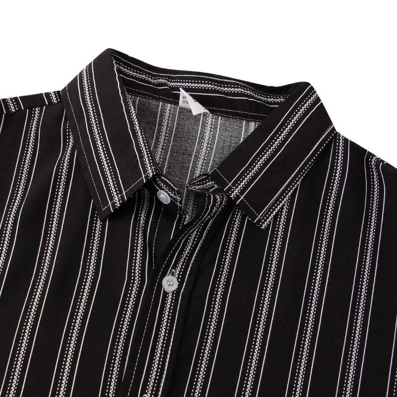 Semi-Formal Striped Short Sleeve Shirt